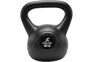 ProsourceFit 30 Pound Vinyl Plastic Kettlebell