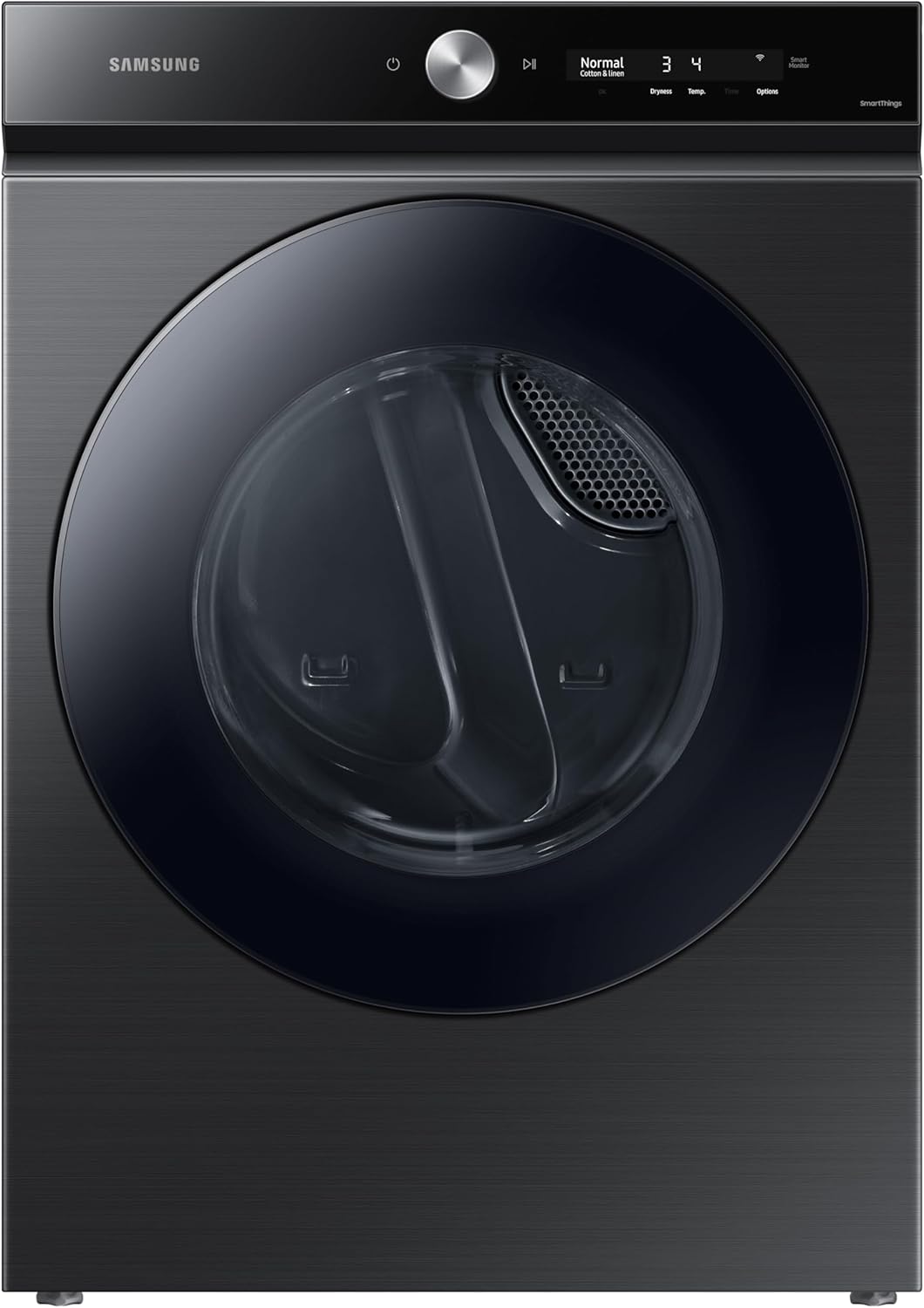Samsung Bespoke 7.6 cu. ft. Ultra Capacity Gas Dryer with Super Speed Dry and AI Smart Dial, Brushed Black, DVG53BB8700VA3
