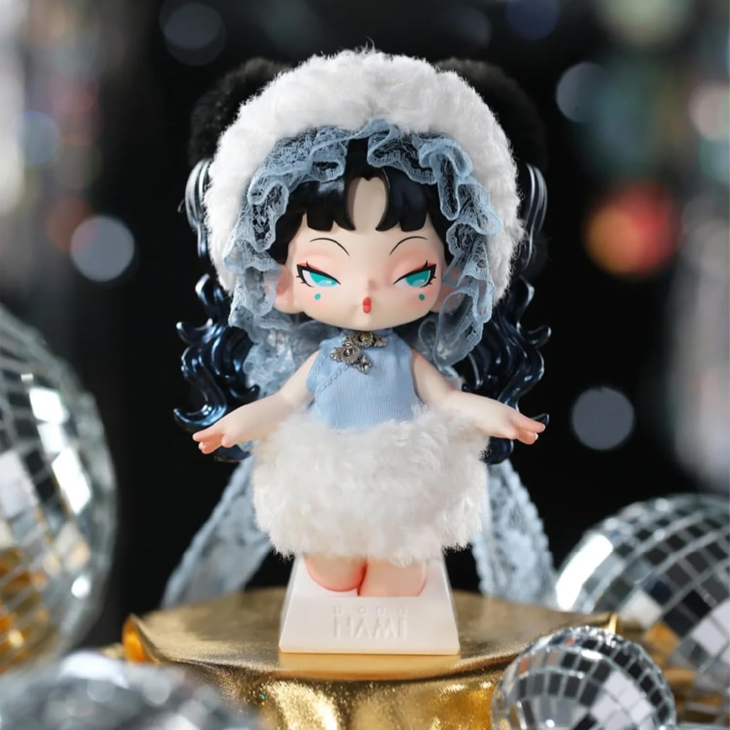 CALEMBOU Anime Blind Box Figure, Cute Dodo Nami Midnight Disco Series Blind Box Chibi Figure for Desktop Ornament, Collectable PVC Toys for Birthday Gifts