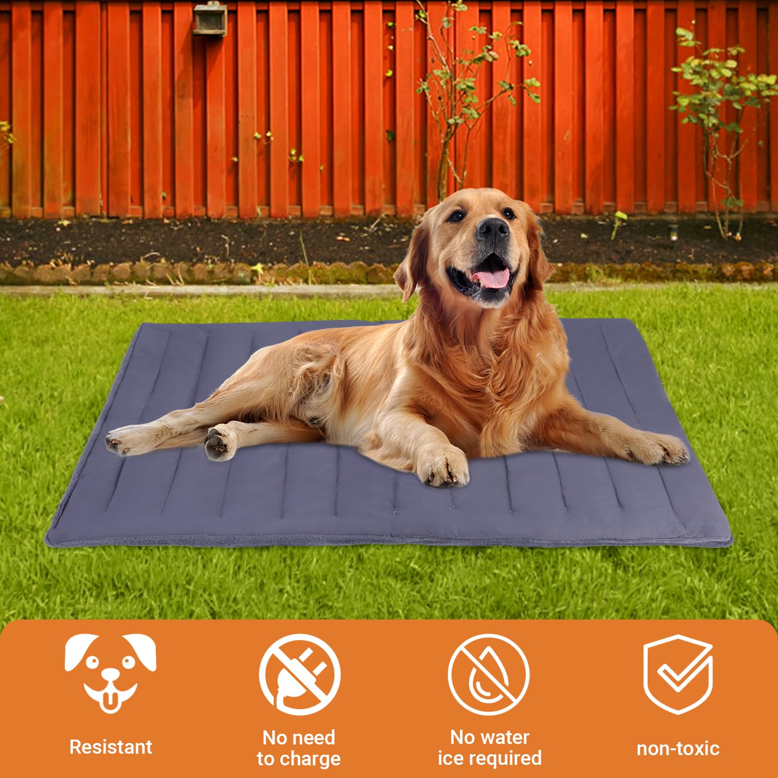 Alfombrilla de refrigeración para perros, autorefrigerante, lavable, reversible, cojín de sofá para mascotas, felpudo autocalentable, mullida, cálida para casa, viajes o en el coche