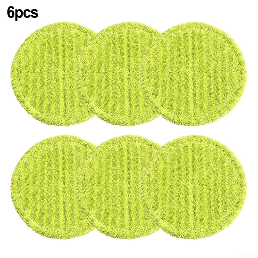Chiffons de rechange pour balai électrique, tampons ronds de 16 cm, 6/12 pièces, solutions de nettoyage douces et lavables (6 pièces)