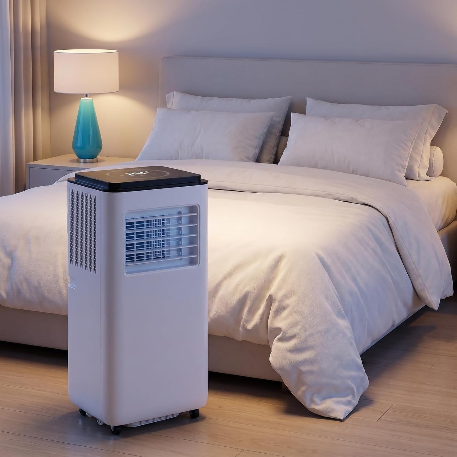 Aire Acondicionado Portátil 12000 BTU para 300 pies Cuadrados, Control Remoto, Temporizador 24 Horas, Oscilación, 2 Velocidades y Kit de Instalación Fácil, 12000 BTU, 12000 BTU