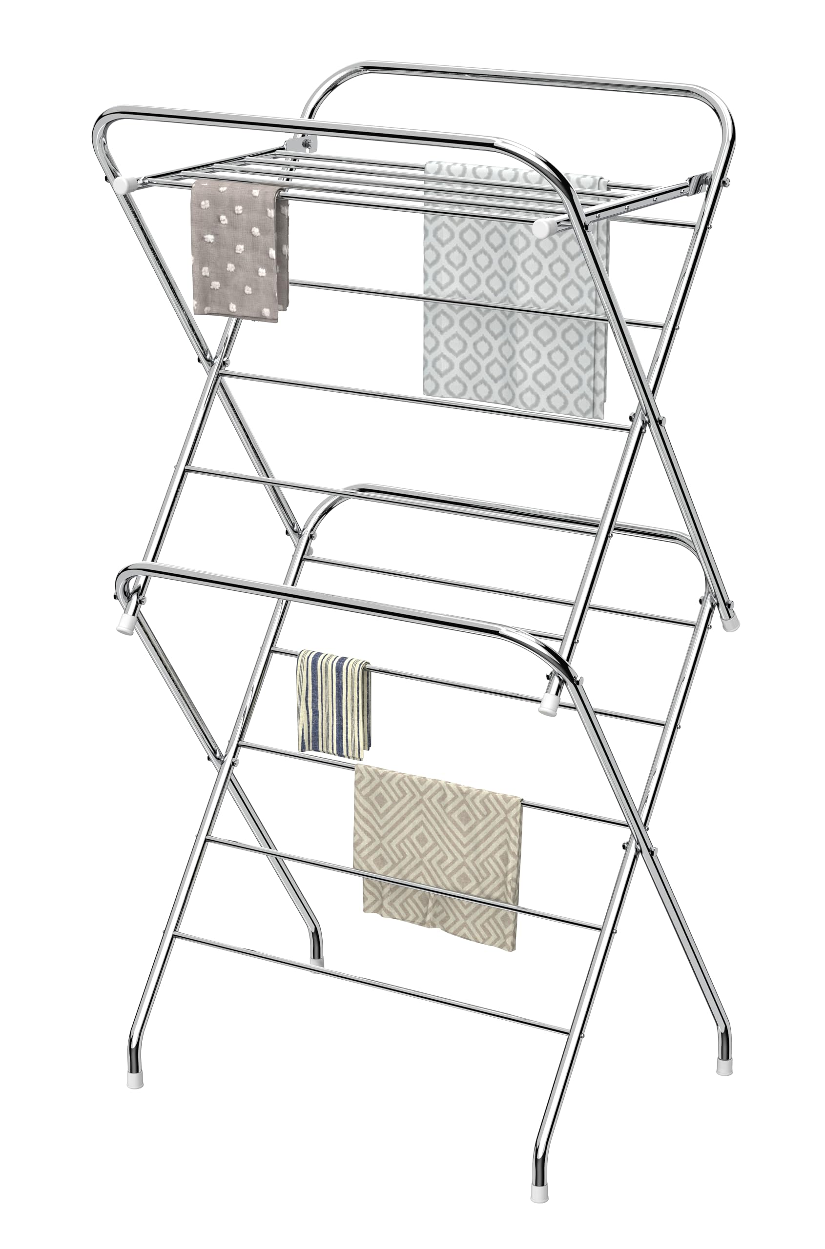 Synergy - Super Heavy Duty - Extra Large 3 Tier Stainless Steel Foldable Cloth Dryer/Clothes Drying Stand (SY-CS8)-picture-1