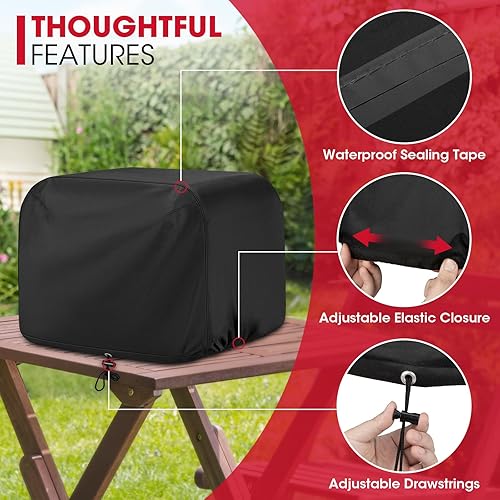 Miniatura 5 de Unicook Funda para horno de pizza para exteriores, compatible con horno de pizza Ninja Woodfire serie OO100, resistente al agua, resistente al agua,