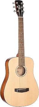 Cort Standard Series Mini Acoustic Guitar, Open Pore Natural w/Bag ADMINIOP-A