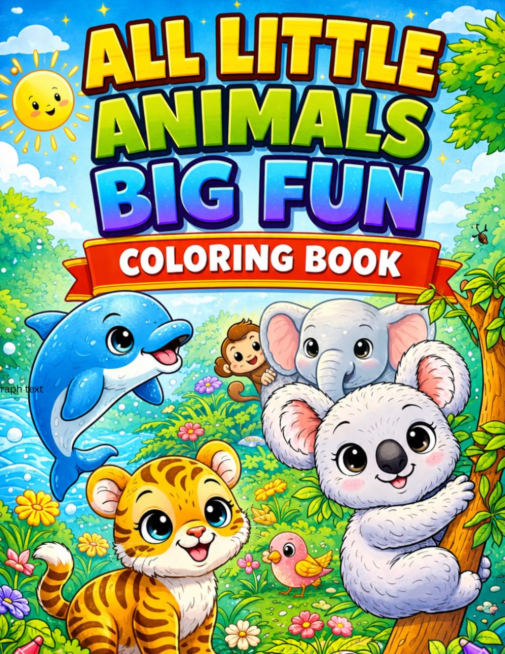 All Little Animals, Big Fun Coloring Book