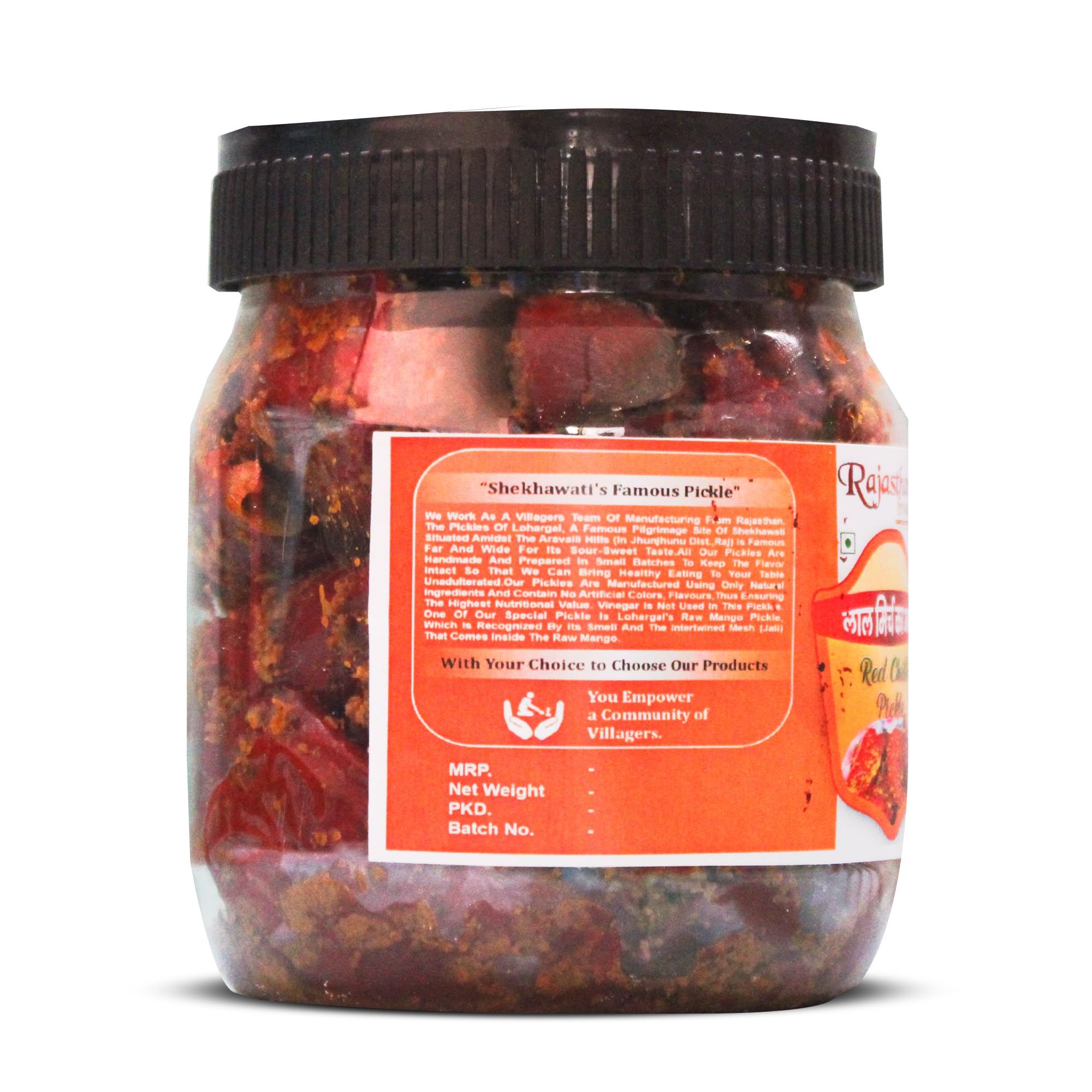 Rajasthani Swaad Stuffed Red Chilli Pickle Spicy Marwadi Special Lal Mirch Ka Achar ( Less Oil, Homemade Masala Stuffed ) 800 Grams 2