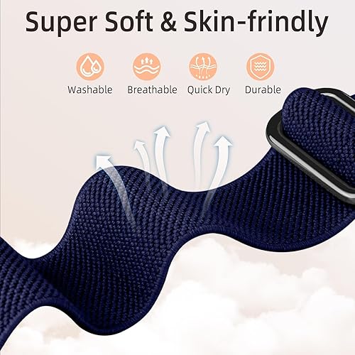 Miniatura 2 de Maledan Correas compatibles con correas de reloj Fitbit Versa 34 y SenseSense 2, correas deportivas de tela elástica ajustable para hombres y mujeres