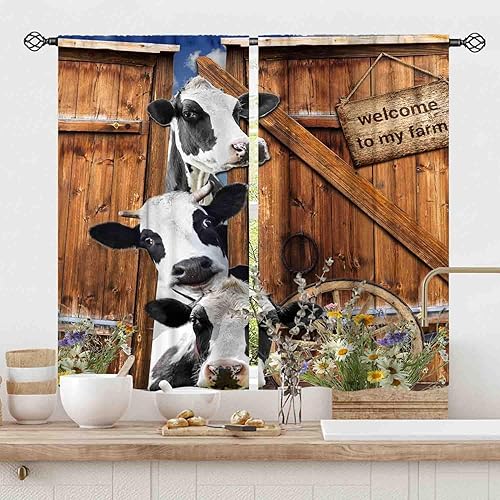 Miniatura 45 de Curtianos de cocina de granja, estilo rústico, tenedor y cuchara, estilo rústico, vintage, estilo rústico, vintage, estilo rústico, estilo rústico,