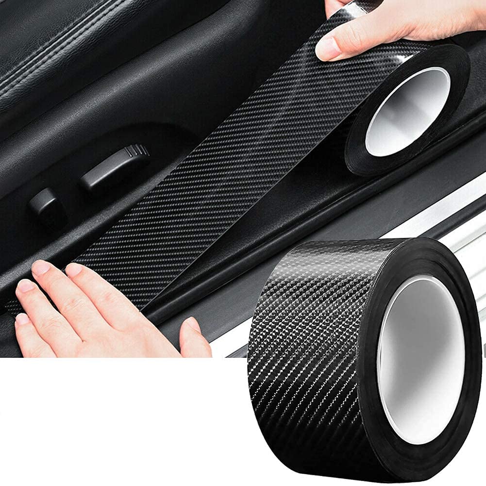 AUTO SNAP K5D Nano Sticker High Gloss Anti Scratch Black Carbon Fiber Paint Protection Film Flexible Tape PPF for Car Protection Decoration, Black finish