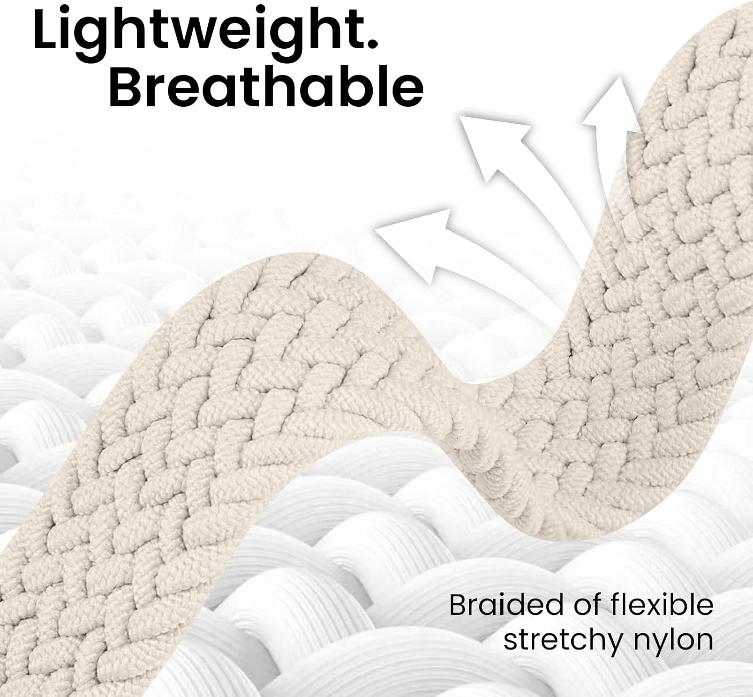 Slim Stretchy Band Compatible with Apple Watch Bands 40mm 41mm 42mm 38mm 44mm 45mm 46mm Women Men, Thin Elastic Nylon Sport Braided Solo Loop Magnetic Strap for iWatch Series 11 10 9 8 7 6 5 4 3 SE 2 - Image 7