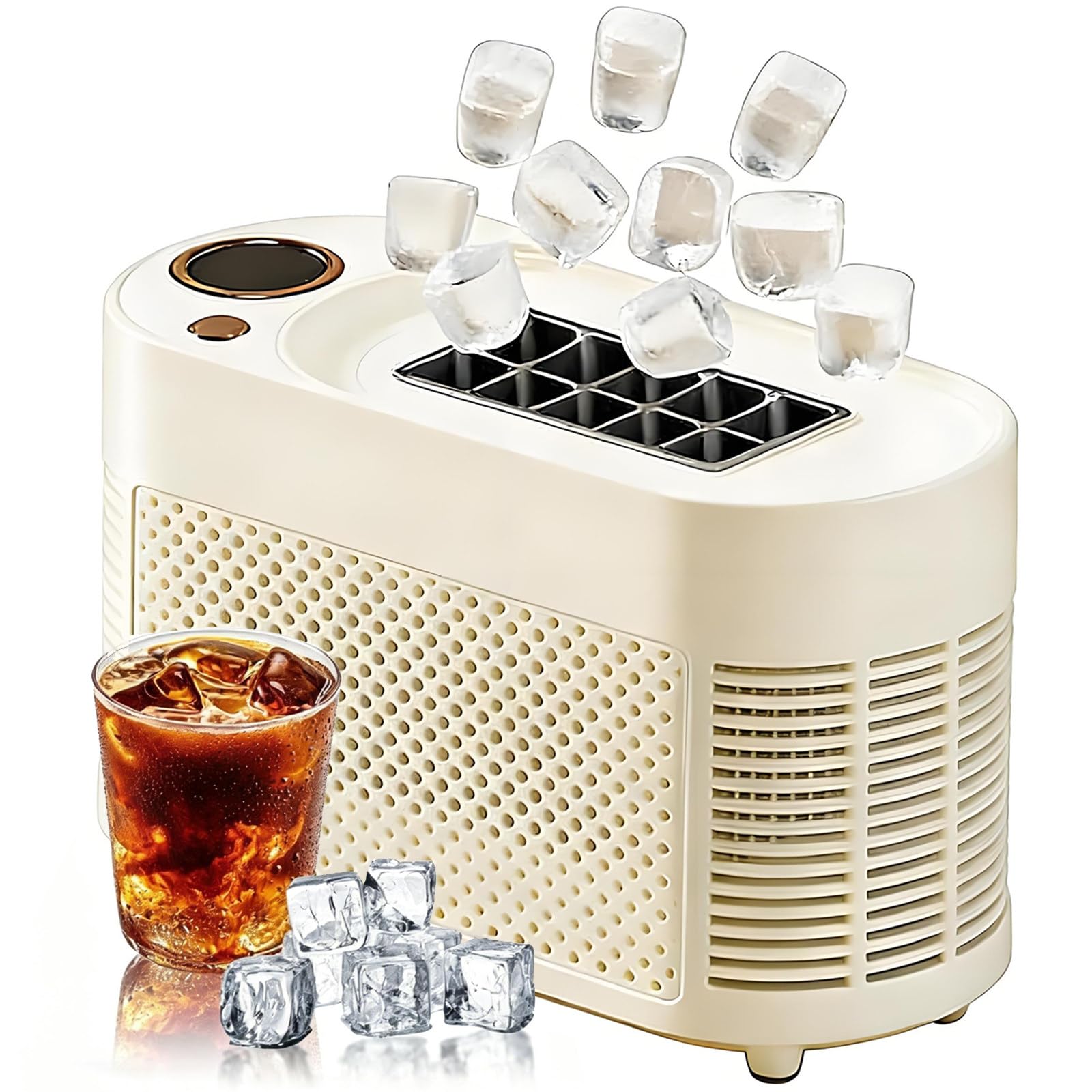 Machine à glaçons silencieuse autonettoyante pour éviter la glace fondue