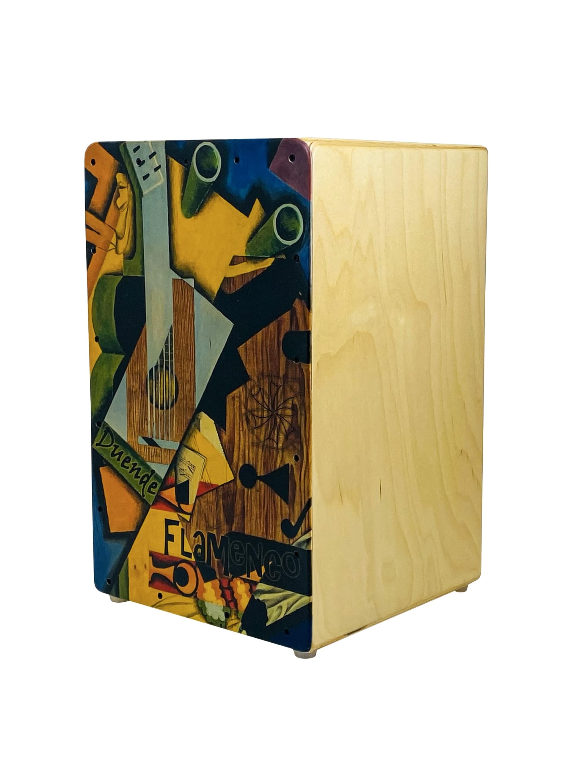 Cajon Flamenco Duende Edición Limitada profesional de Abedul con funda tipo mochila incluida.