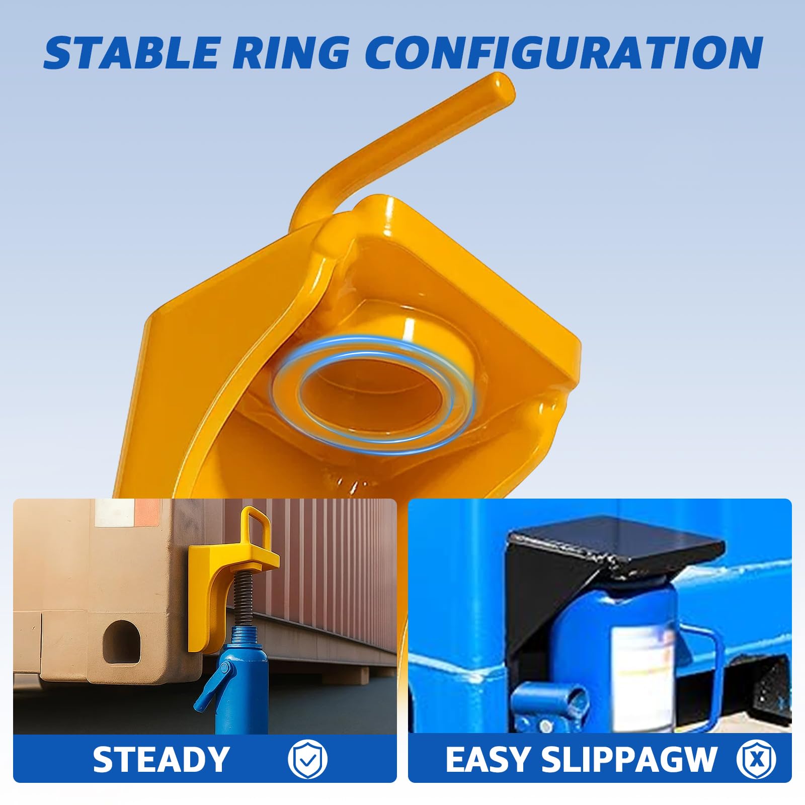 HKTE - Gato de contenedor de envío de 5 toneladas, 1 paquete | Acero resistente, mango en U, fácil transporte y posicionamiento para puertos, patios y almacenes