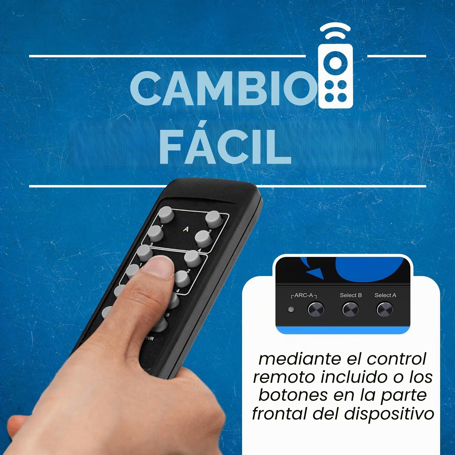 OREI Conmutador de matriz HDMI 4K 4 x 2, conmutador 18G UltraHD con arco soporta hasta 4K @ 60Hz y control remoto IR 1080P - Selección completa de matriz