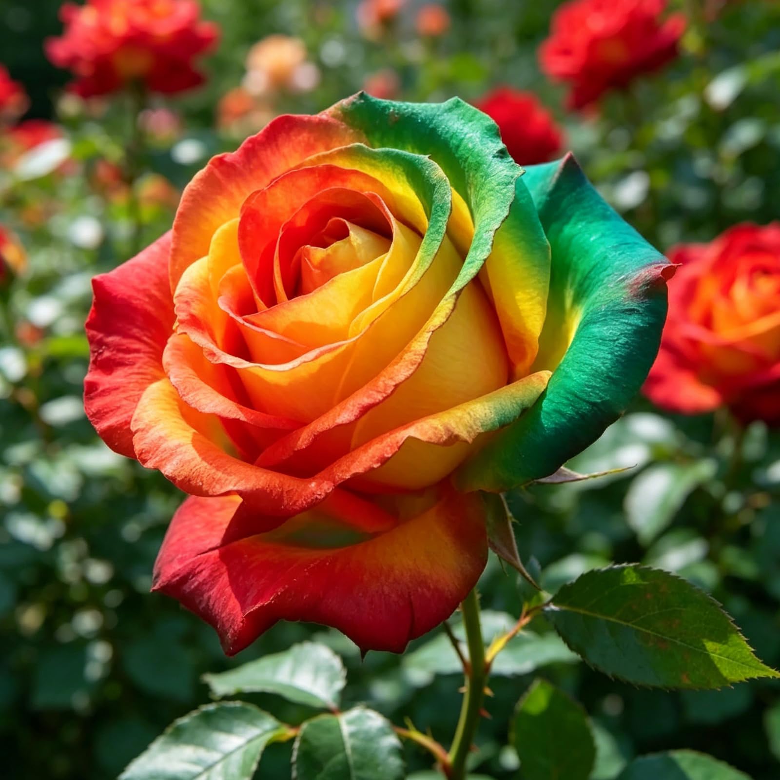 Rizoma de rosa de crecimiento vigoroso, cultivo fácil en suelo exterior o recipientes, planta perenne aromática-5 Rizomas-c