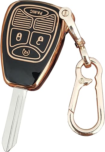 Funda para llavero Jeep con llavero para Jeep WranglerCompass 2007-2018Dodge RamDurango 2007-2009Calibre 2007-2012Nitro 2007-2011Dakota 2008-2011