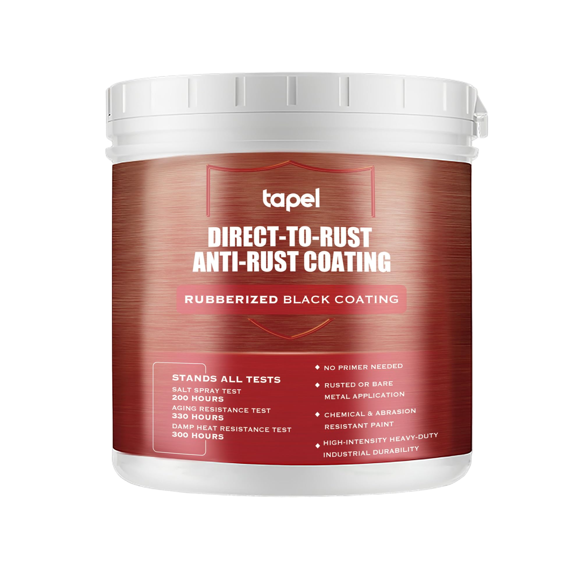 Tapel PRO Rust Encapsulator Extreme - Gloss Black 1L - Heavy Duty Direct to Rust | No Blasting Required | 48hr Cure for Industrial-Grade 5X Protection | Marine/Automotive/Structural Steel Defense