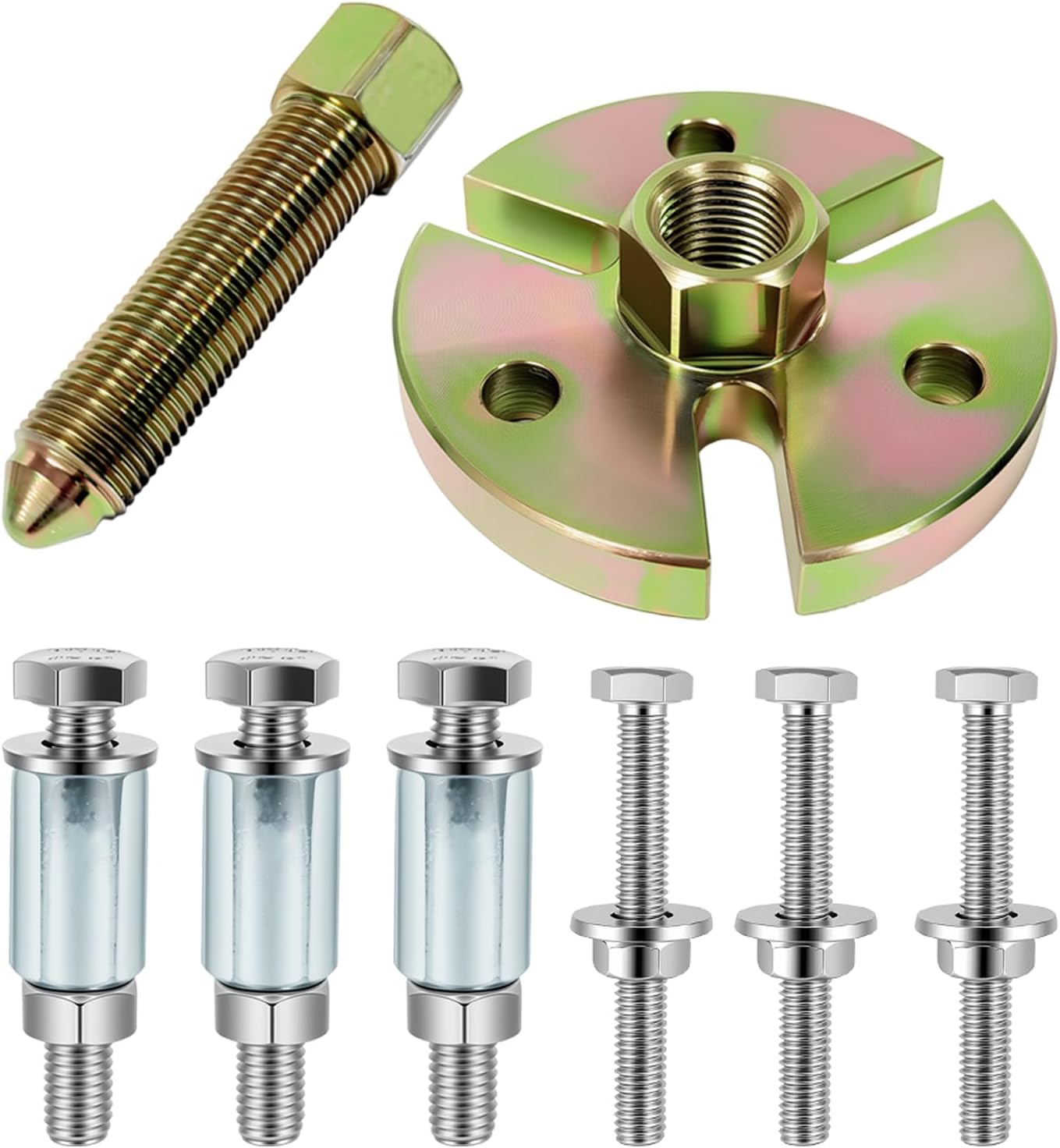 Universal Flywheel Puller Compatible with Polaris Ski Doo Kawasa-Ki Snowmobile Watercraft ATV-Gold Finished
