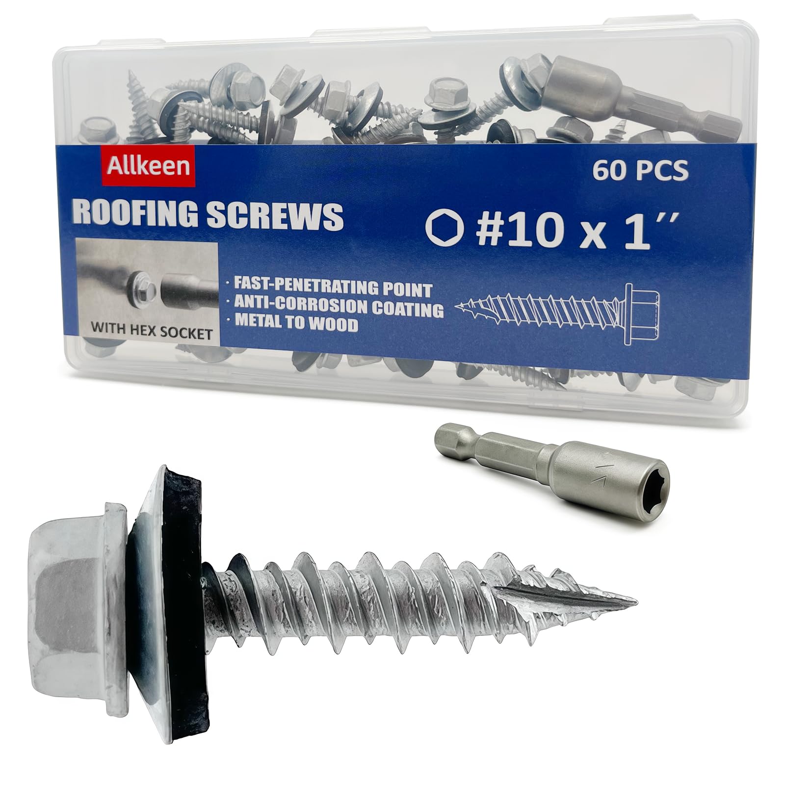 Rustpert Sheet Metal Screws - 60 Pack -1
