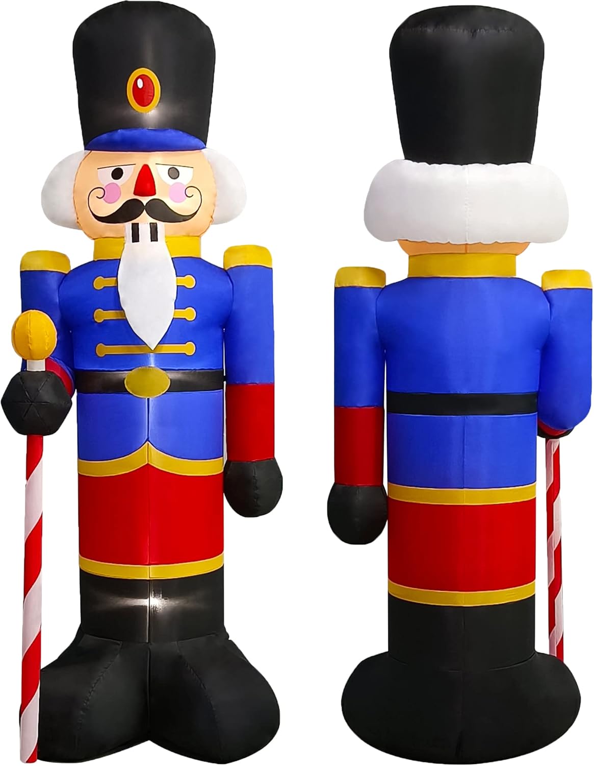 NiSotieb 2 Packs Blue 8ft Christmas Inflatable Nutcracker
