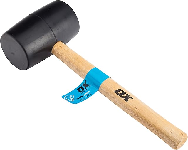 OX Trade Black Rubber Mallet - 32 oz