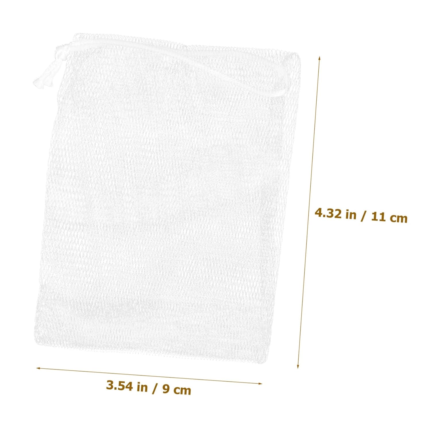 4 Pack Exfoliating Soap Holder Mesh Pouch for Facial Cleaning