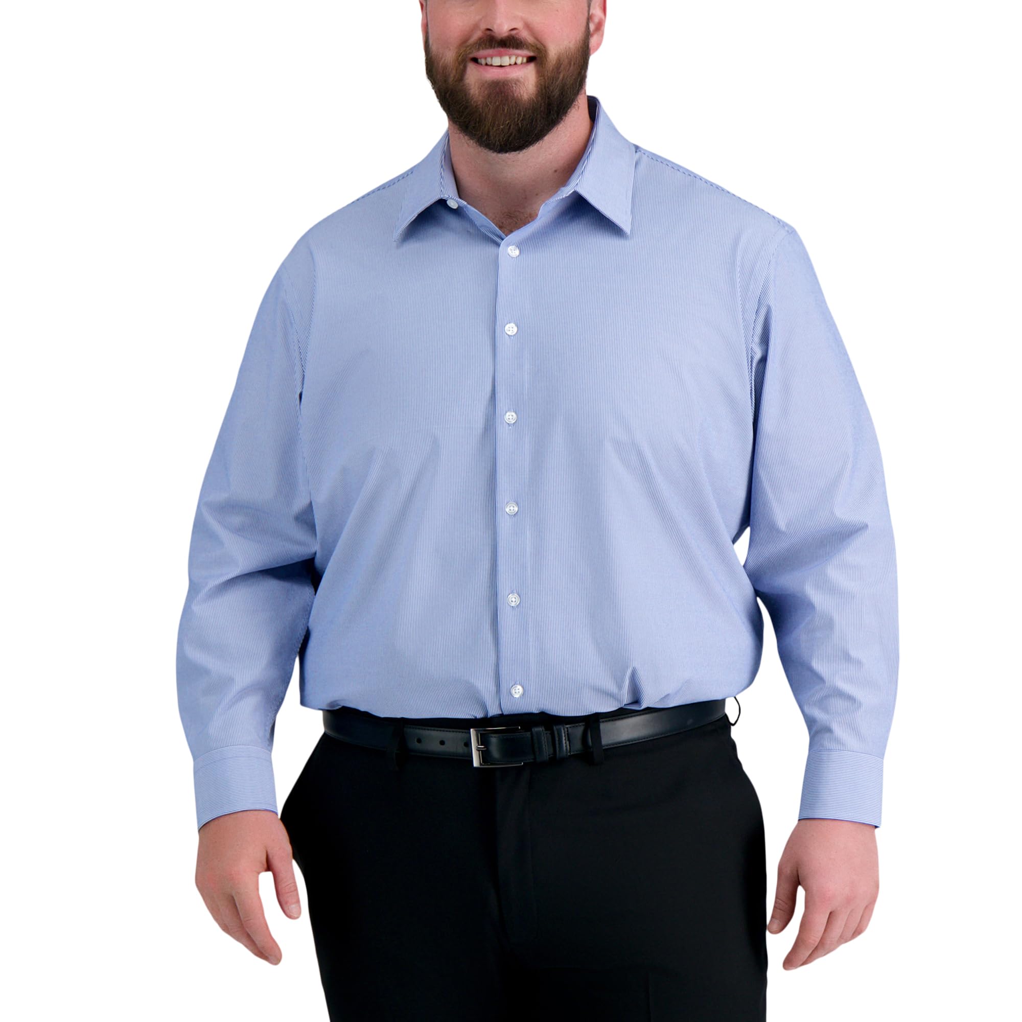 Haggar Smart Wash Classic Fit Comfort Stretch Dress Shirt