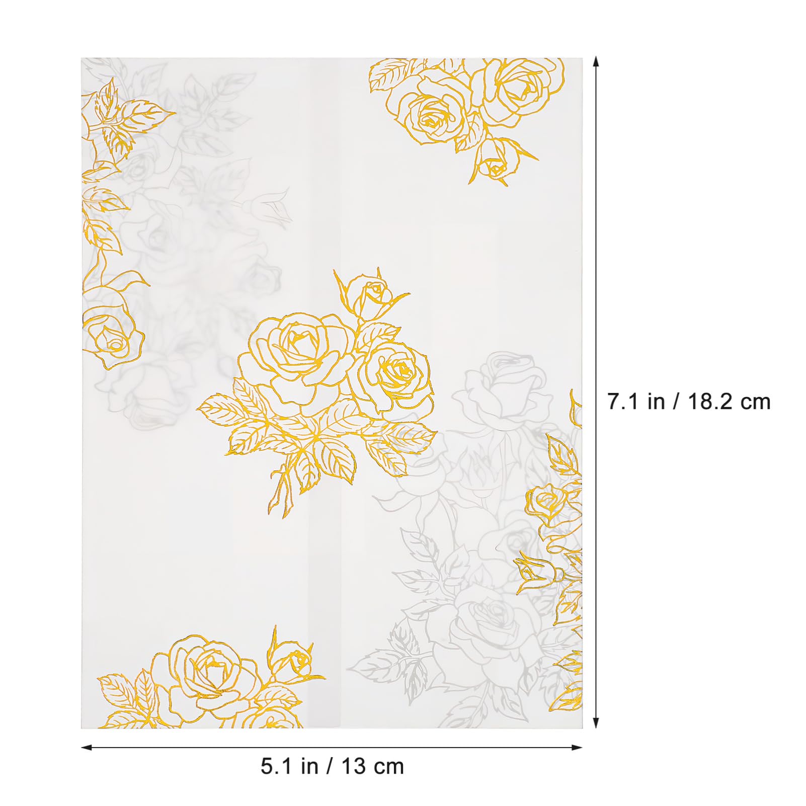 NUOBESTY 50piezas De Invitación Transparentes Fundas Para Tarjetas De Invitación Envelopes De Diseño Floral Para Bodas y Cumpleaños De Doble Cara