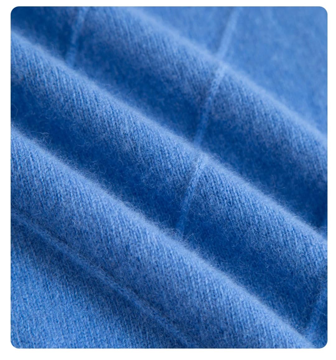 Inverno degli uomini 100% maglione di lana con scollo a V allentato pullover a maniche lunghe maglione di cachemire Plus Size tinta unita maglione