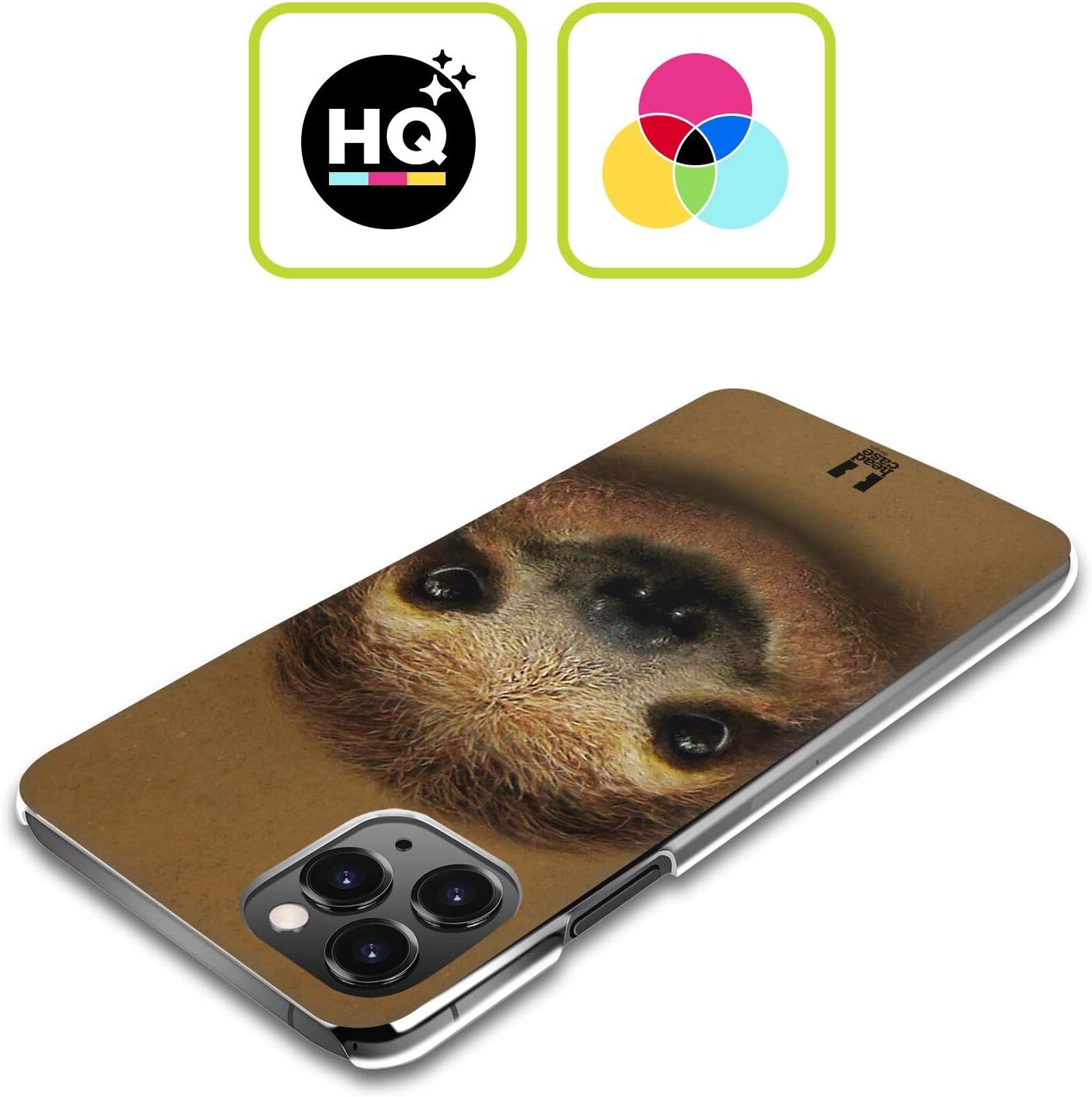 Head Case Designs Smiling Baby Sloth Animal Faces 2 Hard Back Case Compatible with Google Pixel 9 Pro Fold image 2