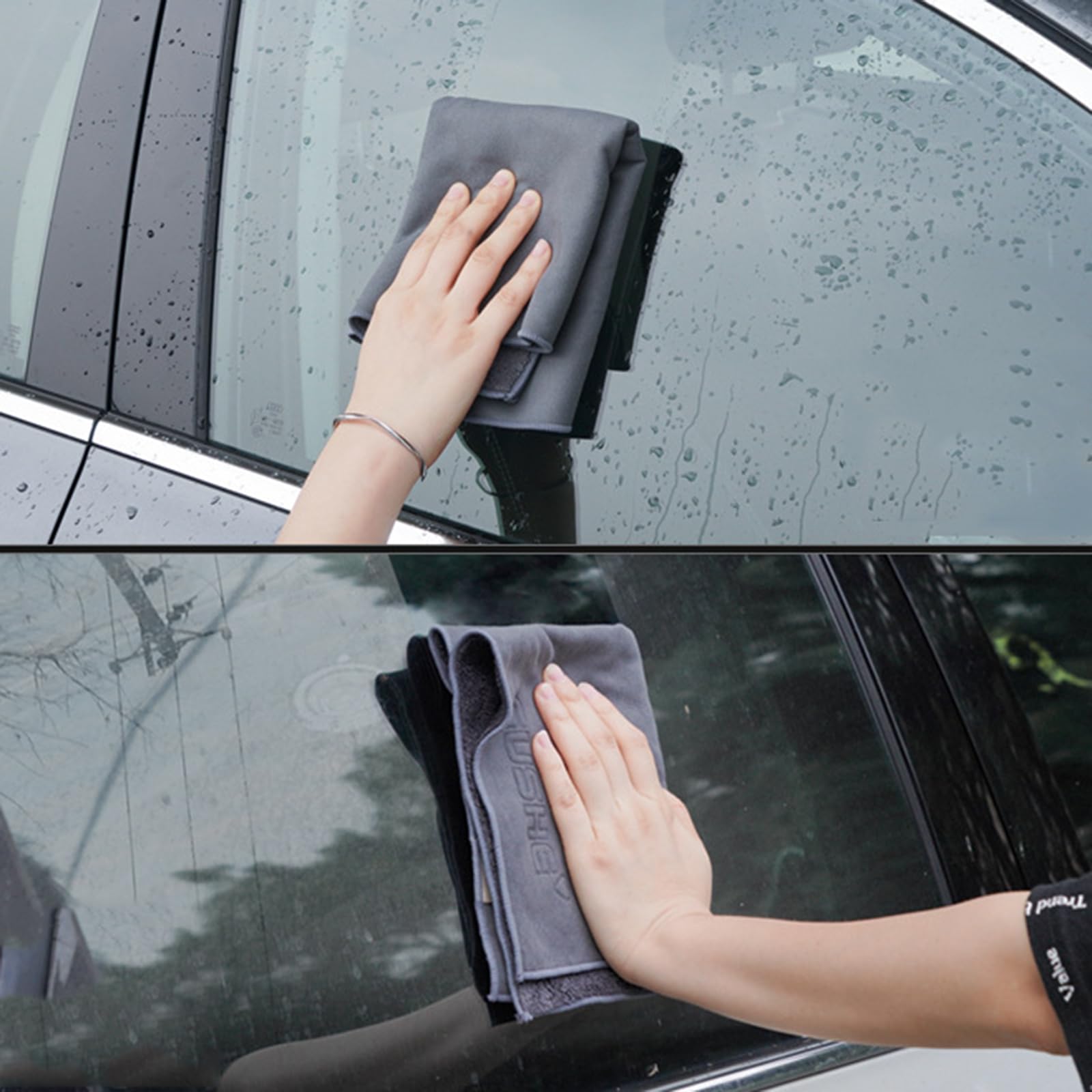 Dekorationen, Wohnzimmerdekoration, Mikrofasertücher fürs Auto, 3er-Pack Mikrofasertücher, Wattestäbchen, Reinigungstücher, Fensterputztücher, Poliertücher, Mik