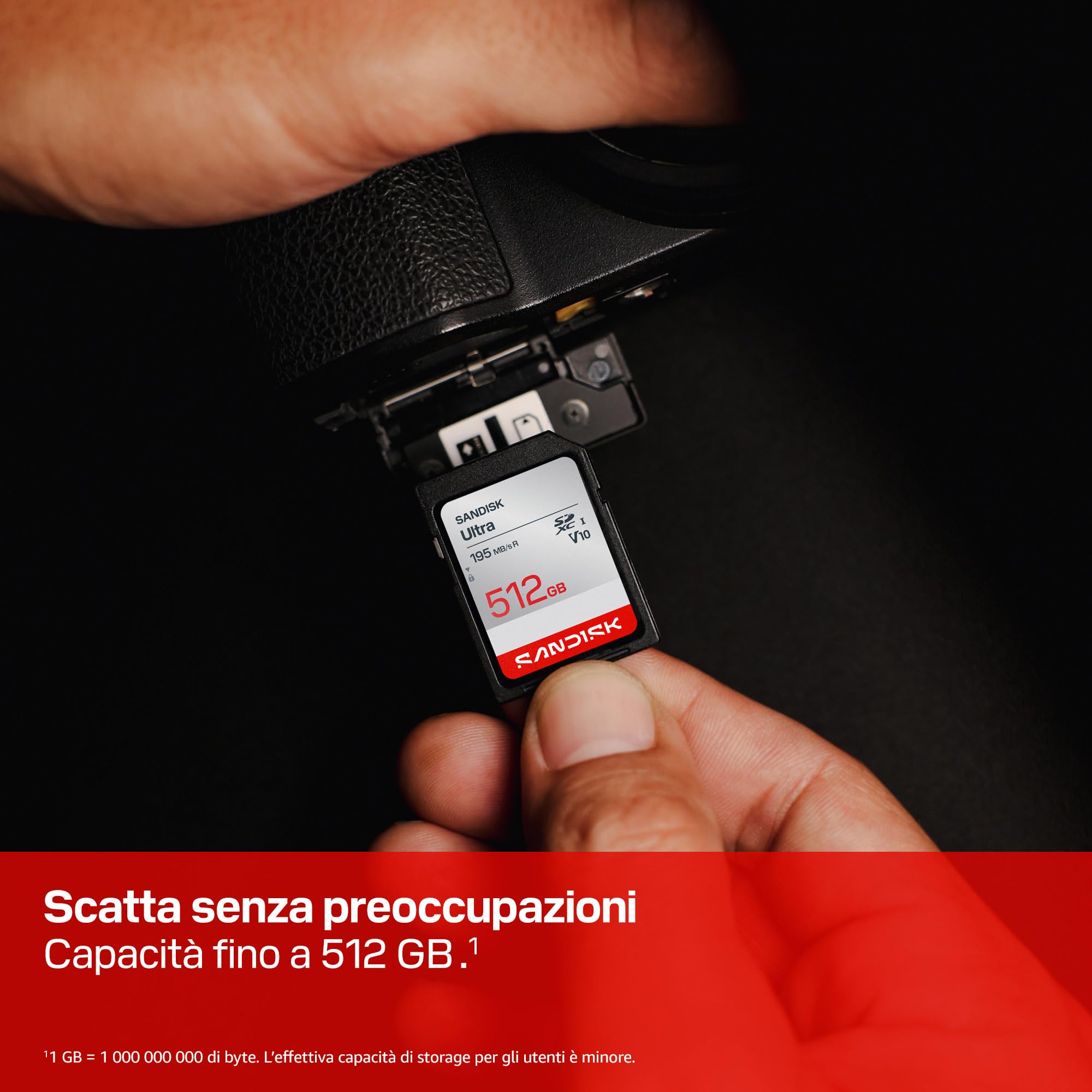 SANDISK Ultra SDXC UHS-I Scheda da 128 GB (fino a 195 MB/s velocità di lettura, video full HD, V10, U1, C10) SANDISK Memory Zone App