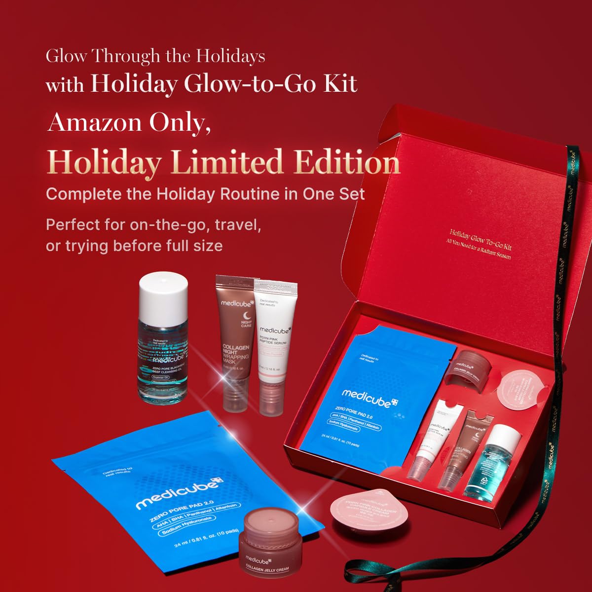 Amazon.com : medicube Essentials Holiday Kit | 6-in-1 Mini