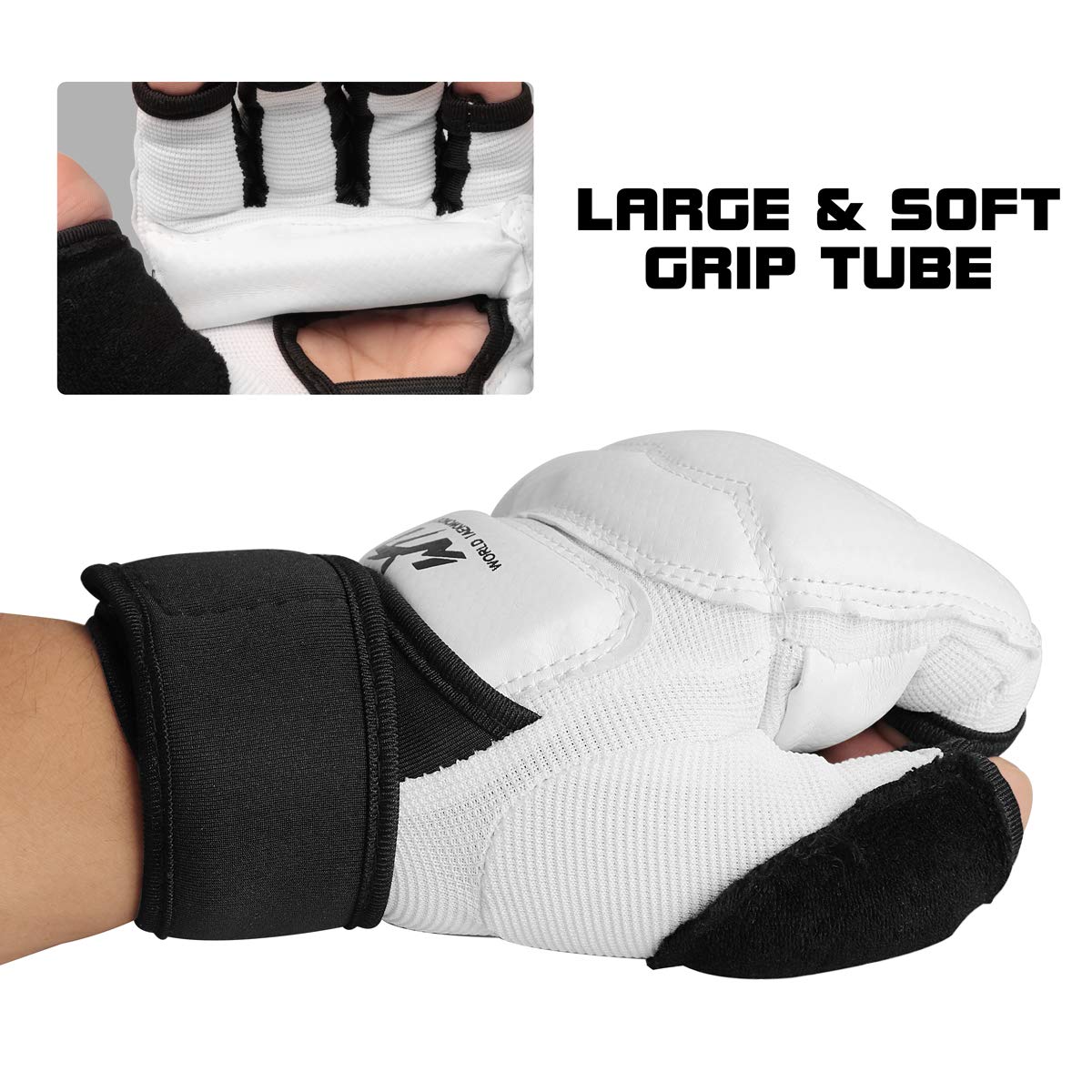 GROOFOO Guanti da Boxe per Allenamento Sacco Sparring Taekwondo Karate Muay Thai