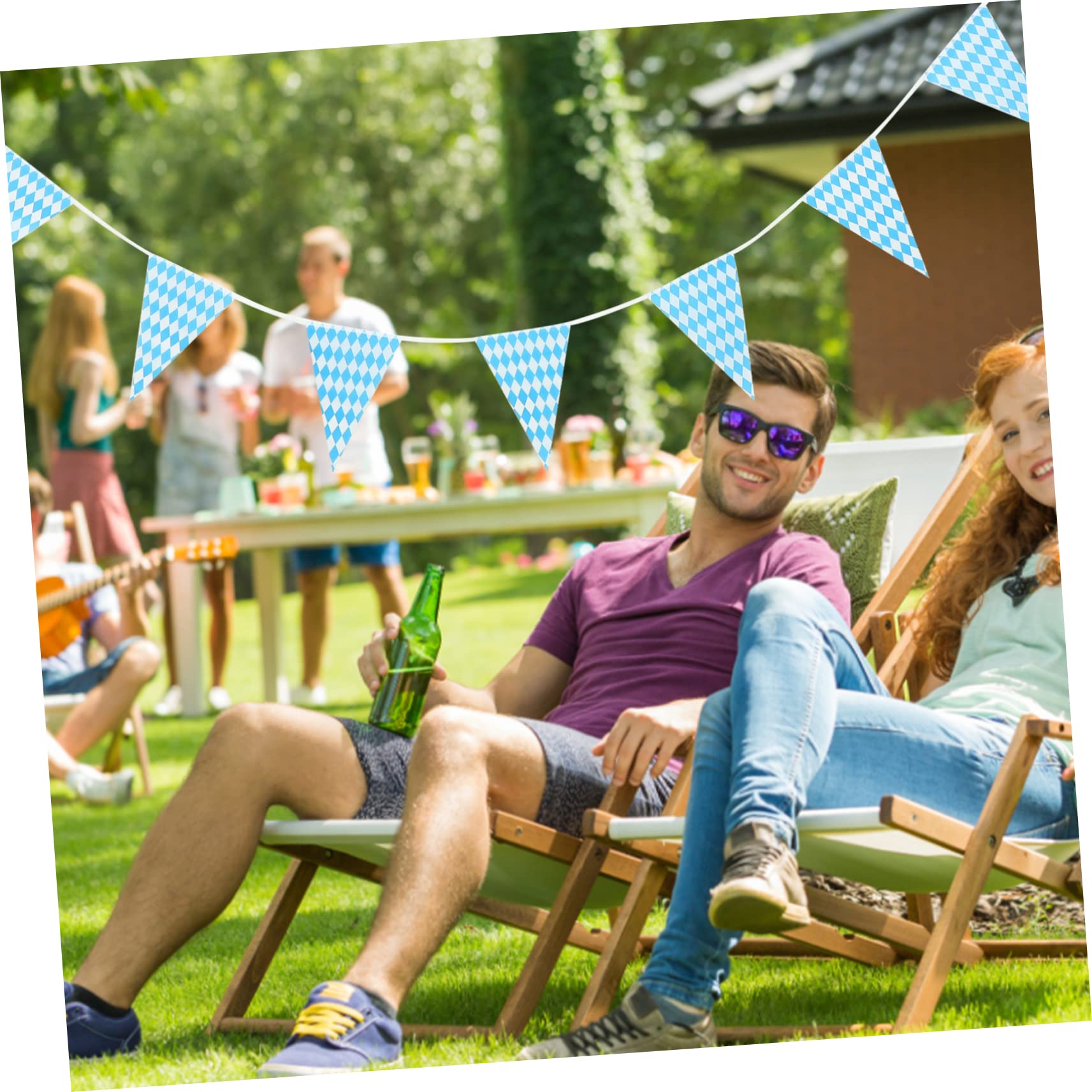 TOPBATHY 5sätze Wimpelkette Aus Dekorative Fahnen Für Bierfestivals Partys Und Innenräume Leicht Und Langlebig Für Feiern Und Events