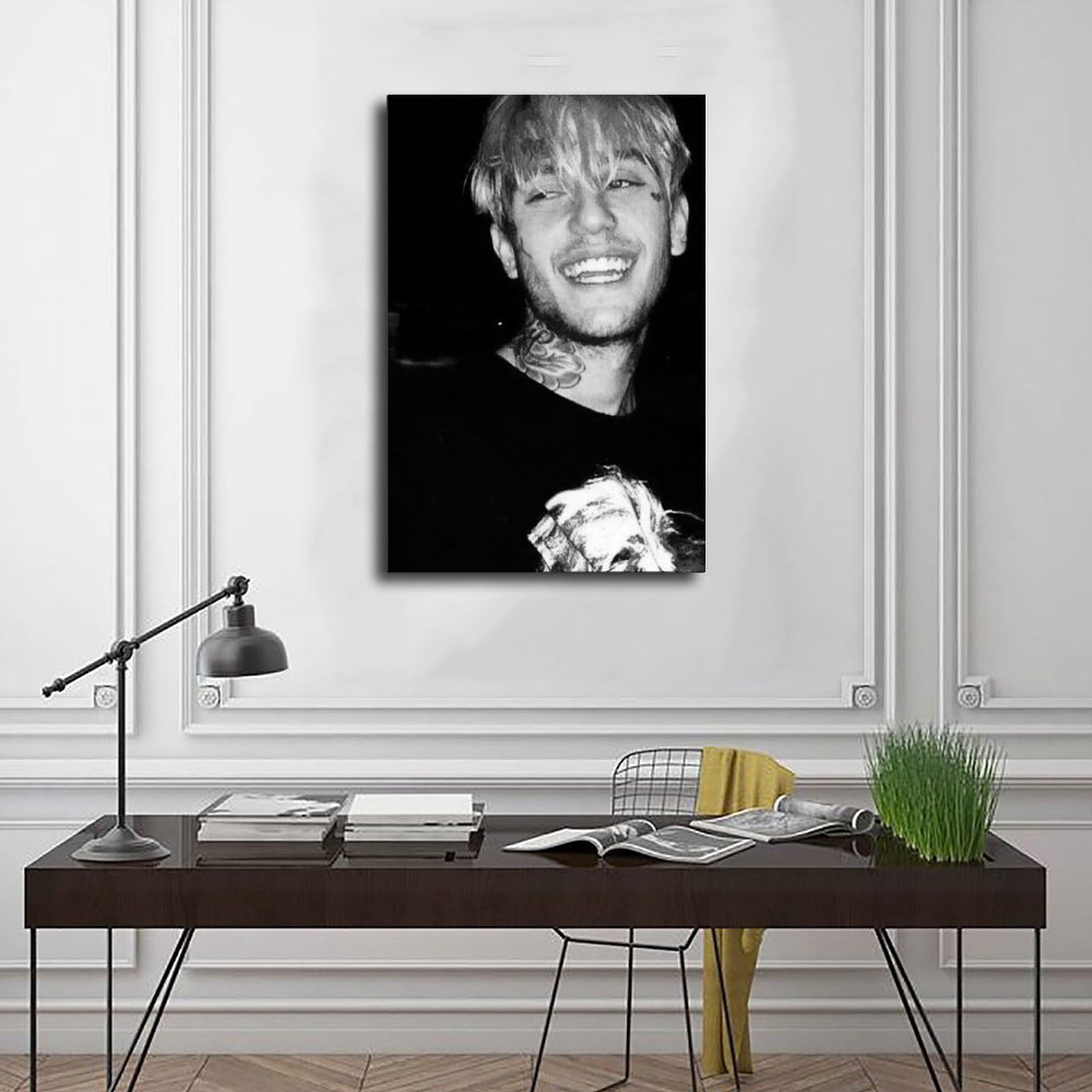 Amazon.com: YL-FYLLK Lil Peep - Póster de lienzo musical de rapero