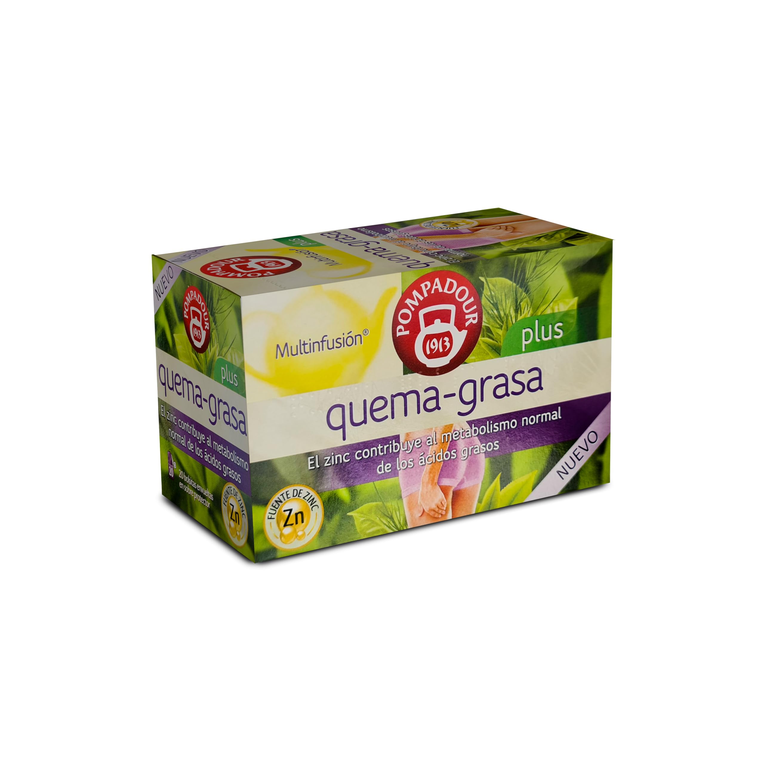 Pompadour Infusión Quema Gasas, 20 bolsitas