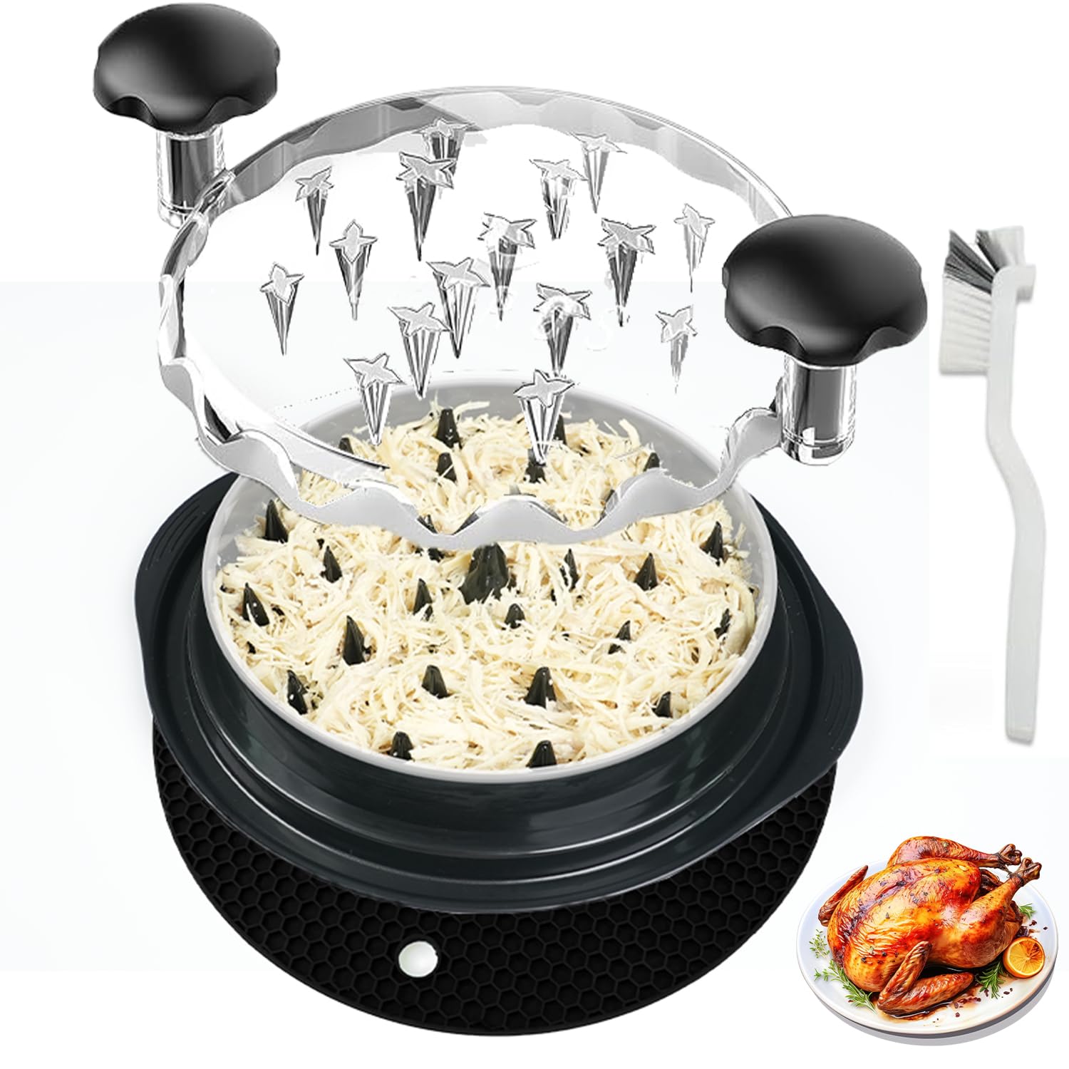 Hühnerhäcksler Werkzeug Twist – Mit Sichtigem Deckel, Ergonomischem Griff – Spülmaschinenfest & BPA-frei