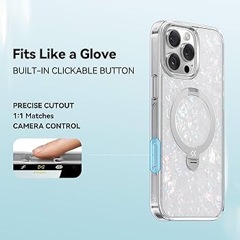 小物 momoko0516 Amazon.com: CASEKOO Genuine Pearl Shell for iPhone 16 Pro