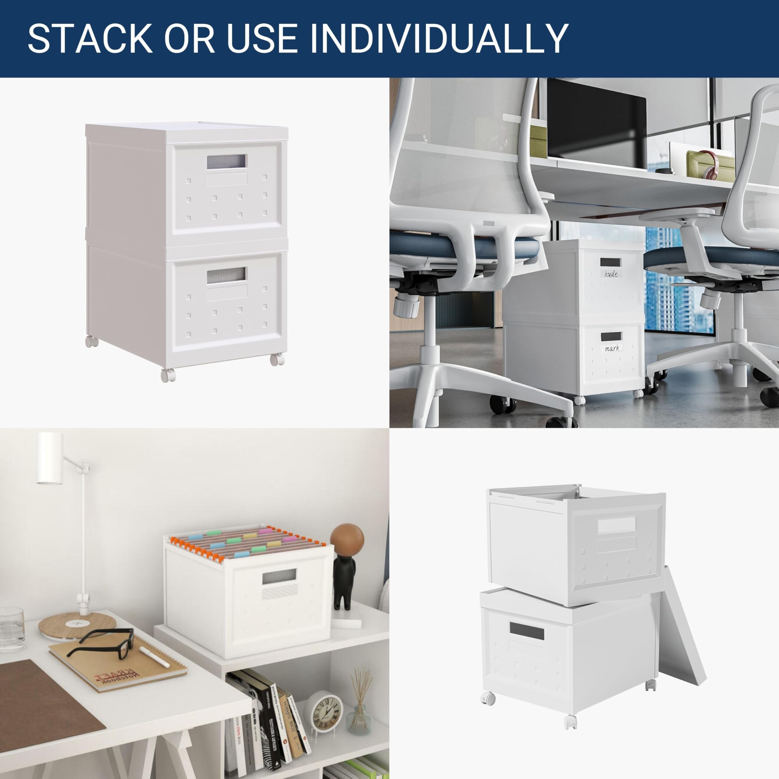Floor Stackable File Snapklik.com : Collapsible Stackable Rolling File Boxes