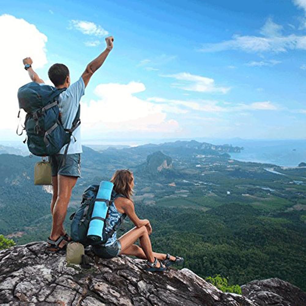 Portable Foldable Double Camping Hammock Mosquito Net Tree Hammocks Tent Travel Hanging Bed,Premium Quality Lightweight 210T Nylon,Capacity up to 441 lbs,with Strong Tree Straps,Hooks,Storage Bag