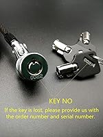Vista 5 de Paquete de 5 unidades de bloqueo de cable con llave igual, kit de bloqueo de cable para laptop, 5 teclas de 6.2 pies para monitores, laptops