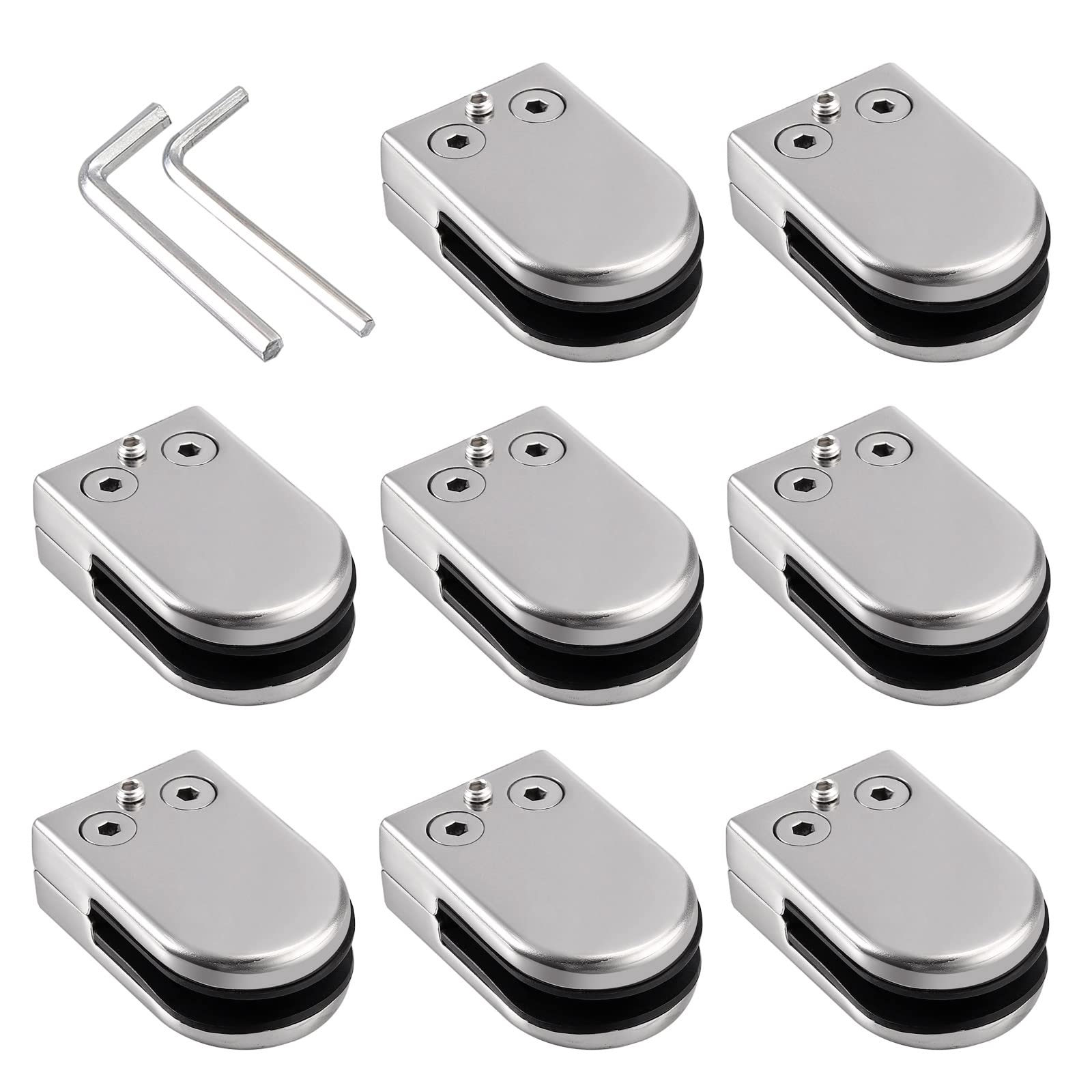 Pince de fixation en acier inox 304 antidérapante pour panneau en verre