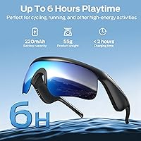 Vista 4 de Monster Gafas Inteligentes, Gafas de Sol Polarizadas con Bluetooth para Hombres y Mujeres, Gafas Deportivas Inteligentes con Micrófono Integrado