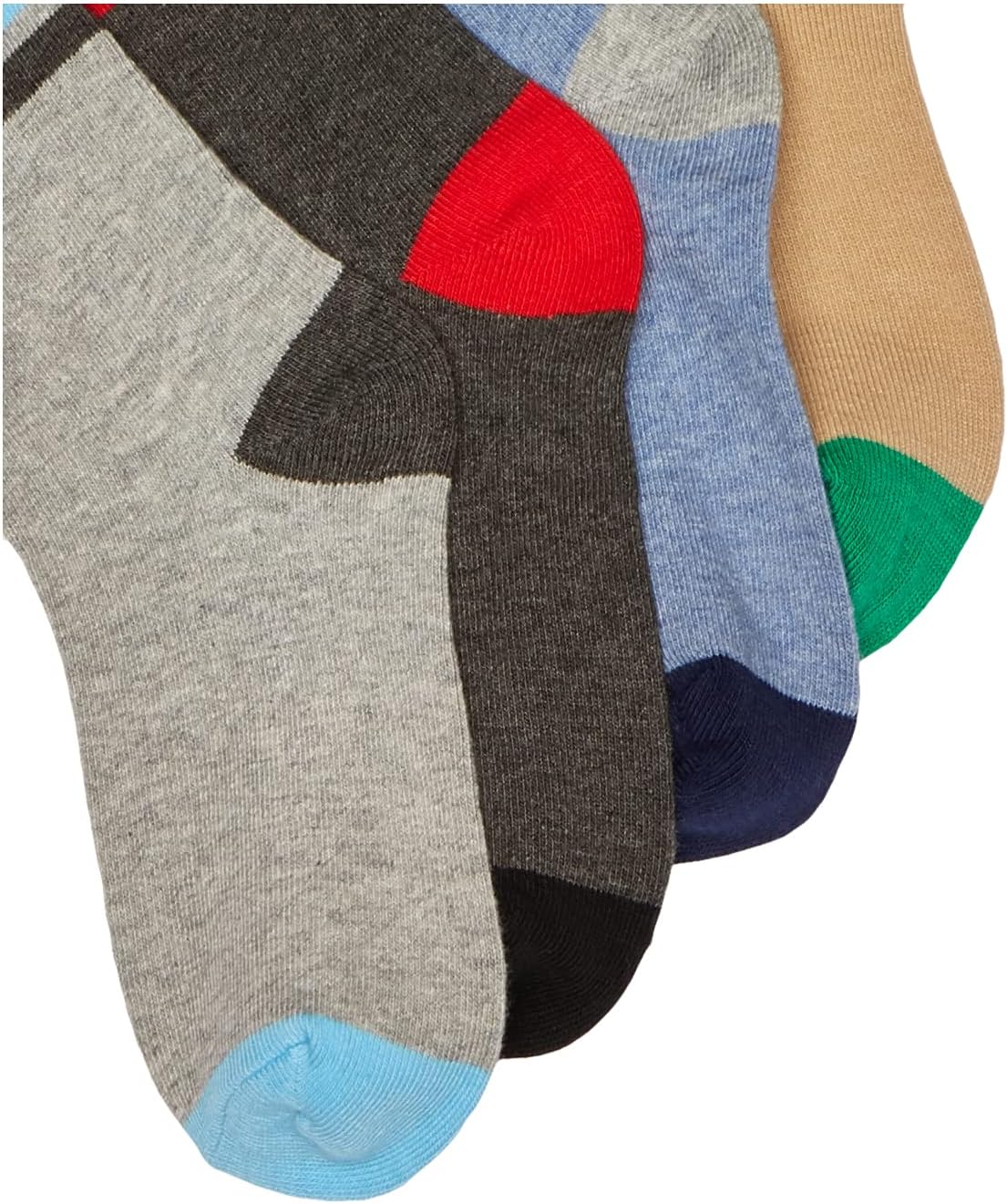 Jefferies Socks Boys' Multi Stripe Crew Socks 6 Pack - Image 3