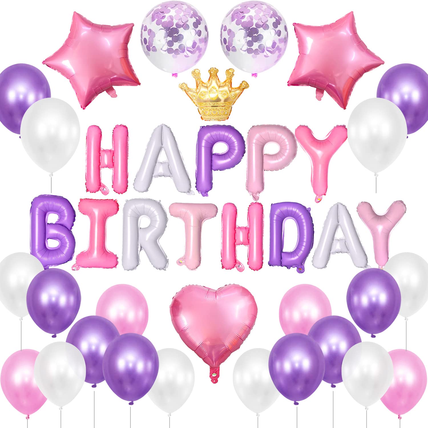 Iysoll 誕生日 バルーン 飾り付け 風船 バスデー バルーン HAPPY…