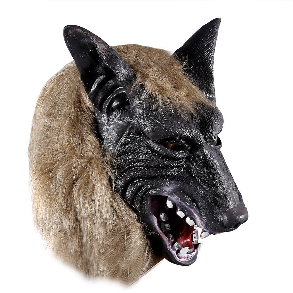 Wolf Werewolf Mask for Halloween and Cosplay - Scary Latex Full Head Horror Mask