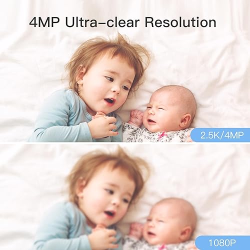 Miniatura 3 de ARETI - Cámara de seguridad WiFi de 5 GHz para interiores, cámara enchufable de 4 MP para perros con aplicación de teléfono, cámara para el hogar