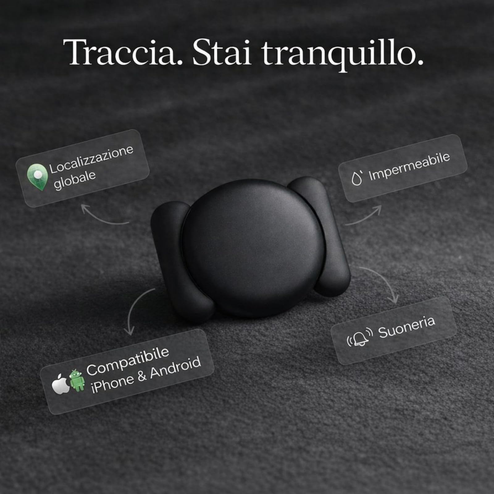 Traceo Localizzatore,Traceo Gps,Tracker GPS Magnetico,Dual System,Tracciamento in Tempo Reale con APP (Auto/Bambini/Moto/Valigia/Animali domestici),Impermeabile,Lunga Durata Della Batteria